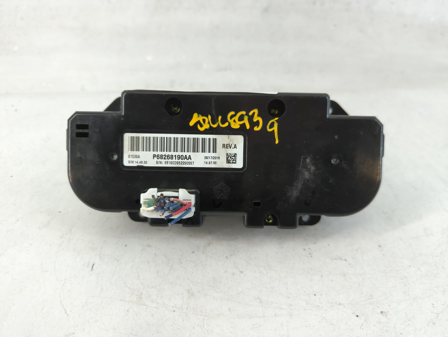 2016 Dodge Ram 1500 Climate Control Module Temperature AC/Heater Replacement P/N:P68268190AA Fits OEM Used Auto Parts - Oemusedautoparts1.com