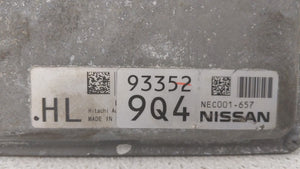 2013-2015 Nissan Rogue PCM Engine Control Computer ECU ECM PCU OEM P/N:NEC001-657 NEC005-662, NEC001-654 Fits Fits 2013 2014 2015 OEM Used Auto Parts