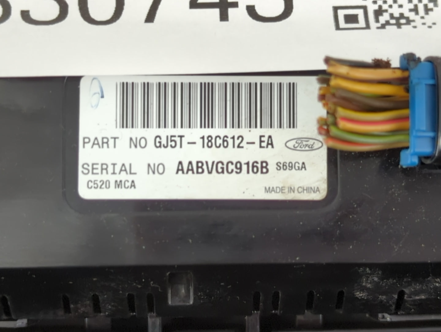 2017 Ford Escape Climate Control Module Temperature AC/Heater Replacement P/N:GJ5T-18C612-EA Fits OEM Used Auto Parts - Oemusedautoparts1.com