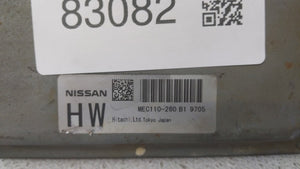 2009 Nissan Altima PCM Engine Control Computer ECU ECM PCU OEM P/N:MEC110-260 B1 MEC120-180 Fits OEM Used Auto Parts - Oemusedautoparts1.com 