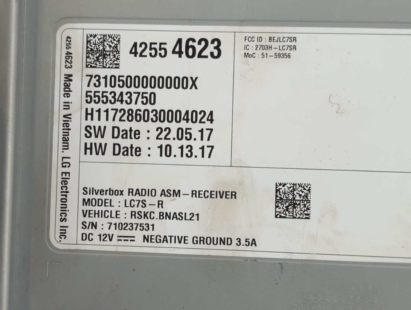 2018 Chevrolet Silverado 1500 Radio AM FM Cd Player Receiver Replacement P/N:42554623 Fits Fits 2019 OEM Used Auto Parts - Oemusedautoparts1.com