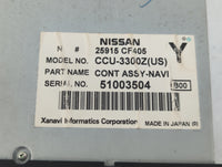 2006 Infiniti G35 Radio AM FM Cd Player Receiver Replacement P/N:25915 CF405 Fits OEM Used Auto Parts - Oemusedautoparts1.com