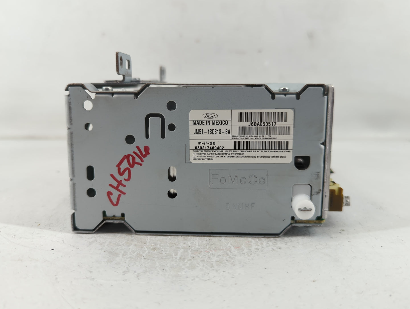2018 Ford Focus Radio AM FM Cd Player Receiver Replacement P/N:JM5T-18D818-BA Fits OEM Used Auto Parts - Oemusedautoparts1.com
