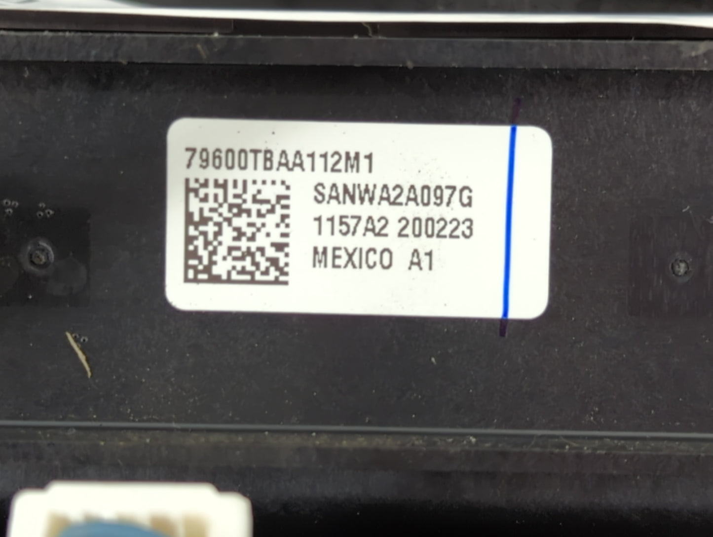 2016-2021 Honda Civic Climate Control Module Temperature AC/Heater Replacement P/N:1157A2 200223 Fits OEM Used Auto Parts - Oemusedautoparts1.com