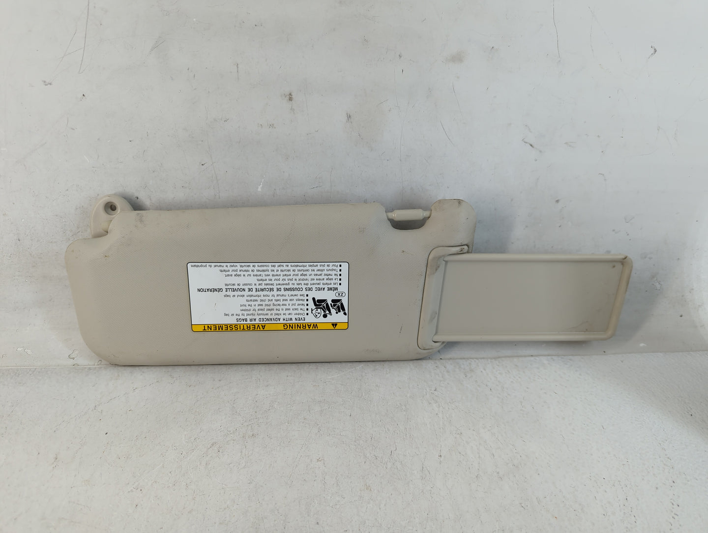 2023 Toyota Corolla Sun Visor Shade Replacement Passenger Right Mirror Fits OEM Used Auto Parts - Oemusedautoparts1.com