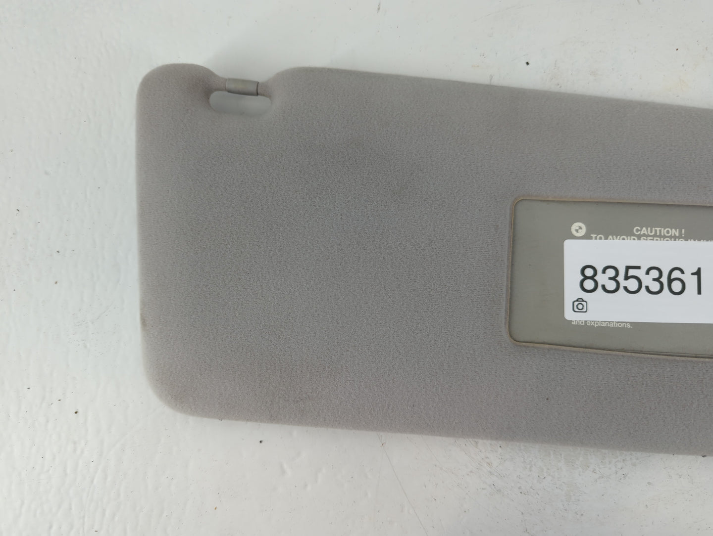 1995 Bmw 750i Sun Visor Shade Replacement Passenger Right Mirror Fits OEM Used Auto Parts - Oemusedautoparts1.com
