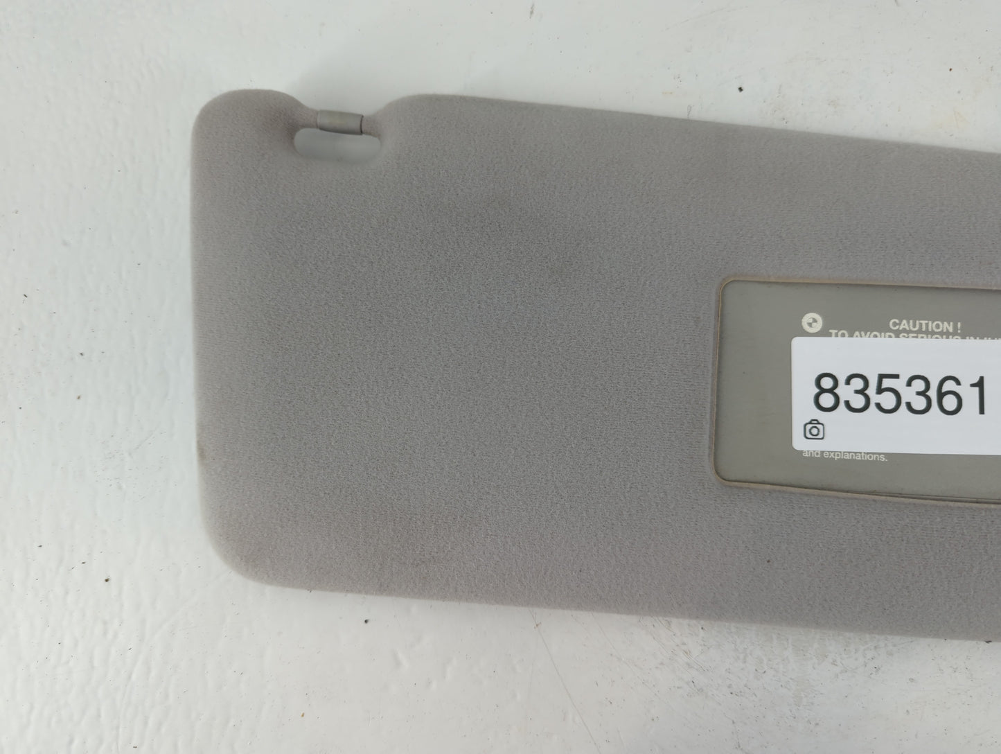 1995 Bmw 750i Sun Visor Shade Replacement Passenger Right Mirror Fits OEM Used Auto Parts - Oemusedautoparts1.com