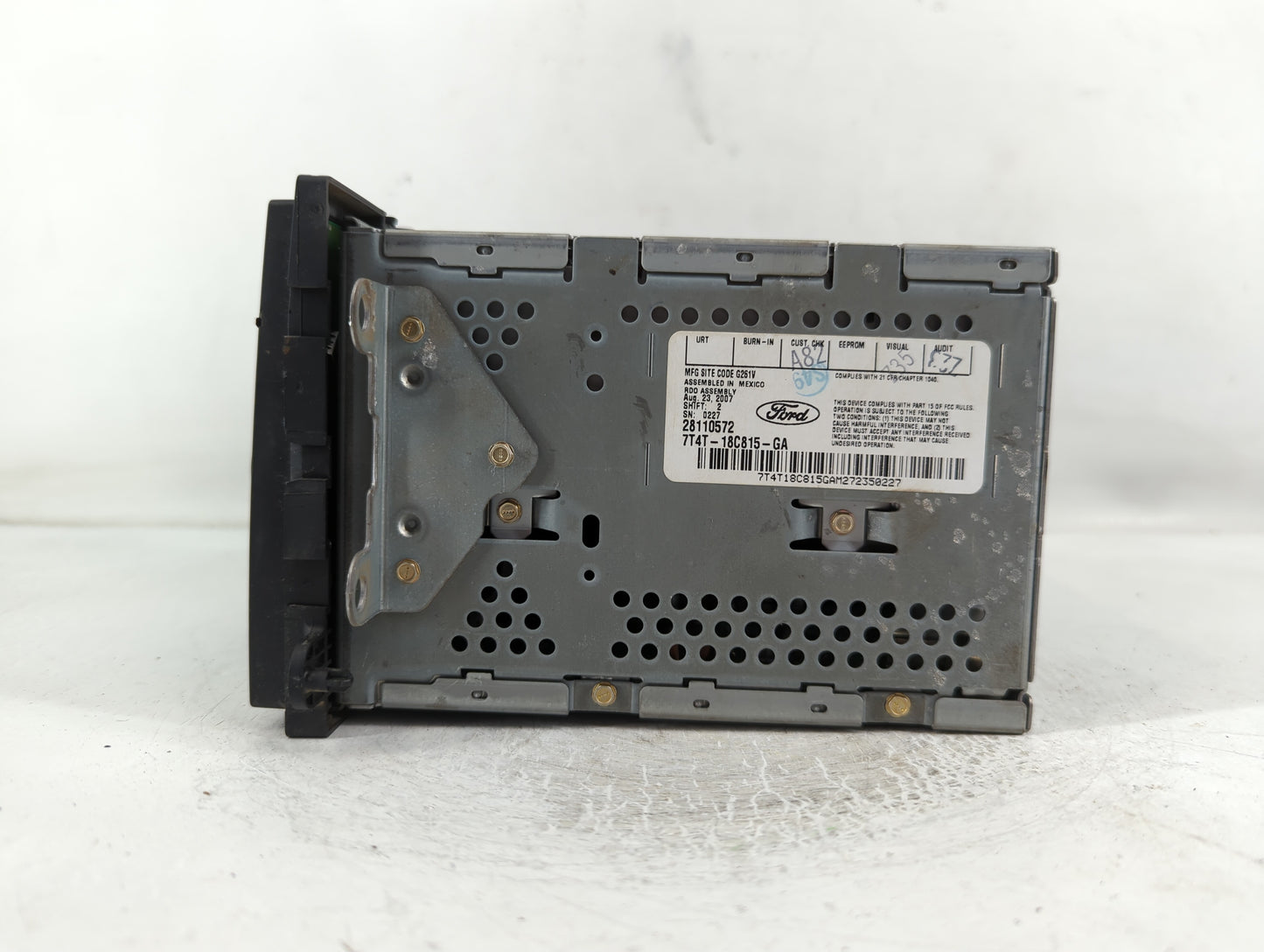 2007 Ford Edge Radio AM FM Cd Player Receiver Replacement P/N:7T4T-18C815-GA Fits OEM Used Auto Parts - Oemusedautoparts1.com