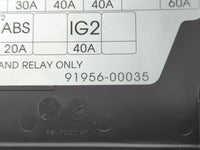 2014-2016 Hyundai Elantra Fusebox Fuse Box Panel Relay Module P/N:91956-00035 Fits Fits 2014 2015 2016 OEM Used Auto Parts - Oemusedautoparts1.com