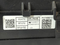 2021 Kia Forte Fusebox Fuse Box Panel Relay Module P/N:91470 M7170 Fits OEM Used Auto Parts - Oemusedautoparts1.com