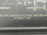 2014-2015 Kia Optima Fusebox Fuse Box Panel Relay Module P/N:91955-2T740 Fits Fits 2014 2015 OEM Used Auto Parts - Oemusedautoparts1.com