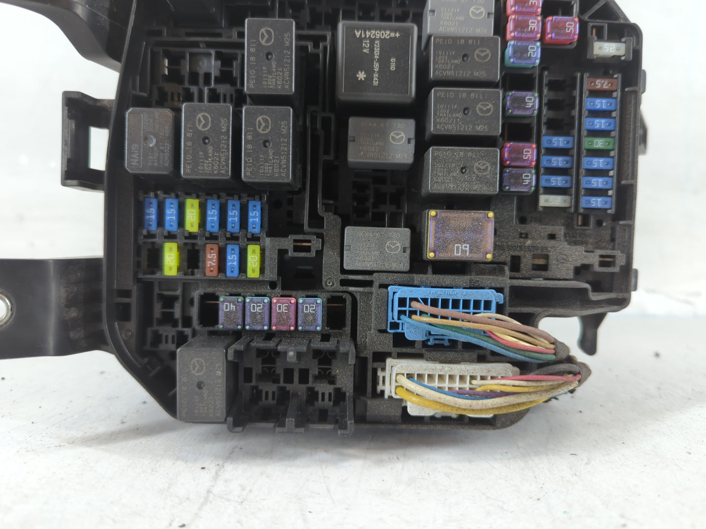 2021 Mazda 3 Fusebox Fuse Box Panel Relay Module P/N:BCKA 6676Y Fits Fits 2020 2022 OEM Used Auto Parts - Oemusedautoparts1.com