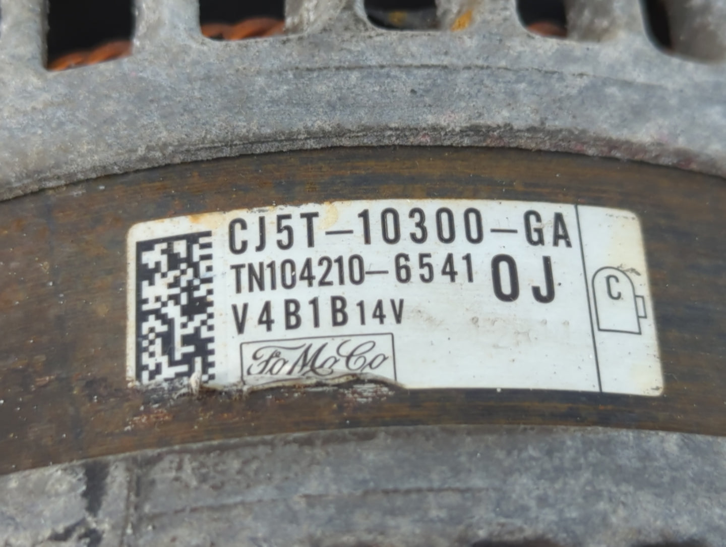 2013-2019 Ford Escape Alternator Replacement Generator Charging Assembly Engine OEM P/N:TN104210-6541 CJ5T-10300-GA Fits OEM Used Auto Parts - Oemusedautoparts1.com