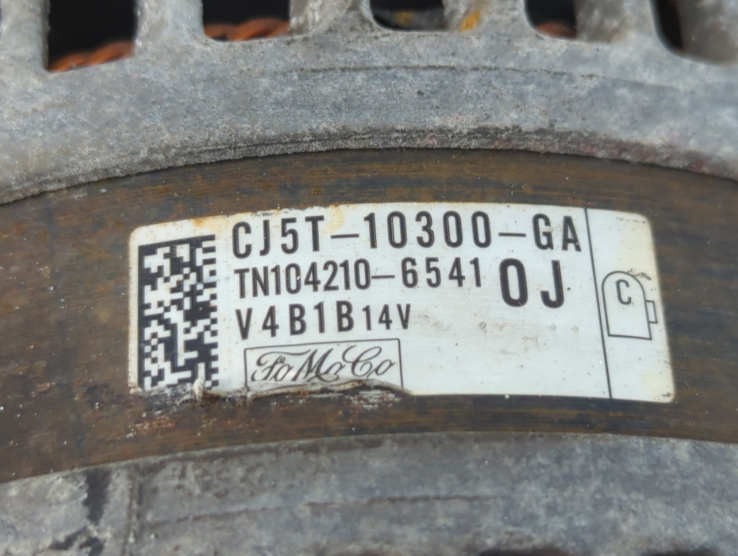 2013-2019 Ford Escape Alternator Replacement Generator Charging Assembly Engine OEM P/N:TN104210-6541 CJ5T-10300-GA Fits OEM Used Auto Parts - Oemusedautoparts1.com