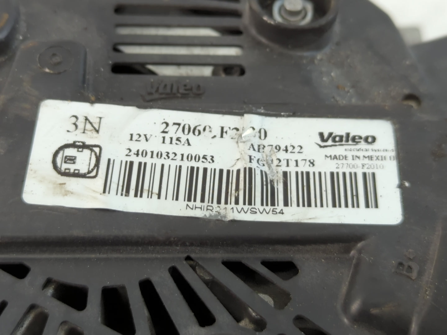 2019-2022 Toyota Corolla Alternator Replacement Generator Charging Assembly Engine OEM P/N:27060-F2010 Fits OEM Used Auto Parts - Oemusedautoparts1.com