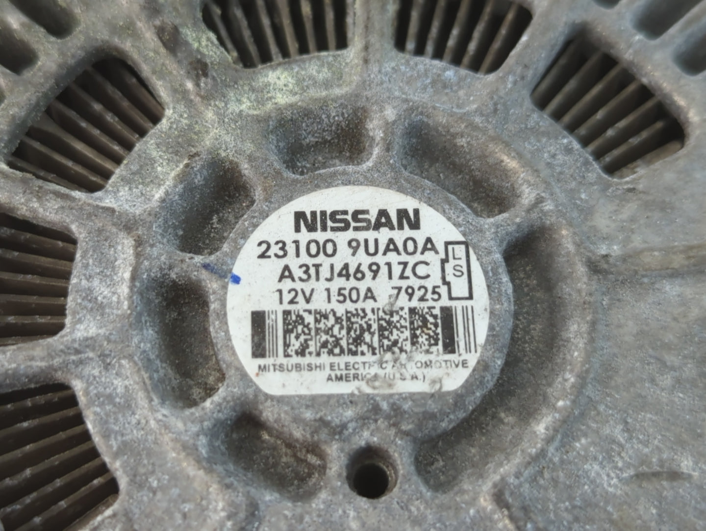 2017-2020 Infiniti Qx60 Alternator Replacement Generator Charging Assembly Engine OEM P/N:23100 9UA0A Fits OEM Used Auto Parts - Oemusedautoparts1.com