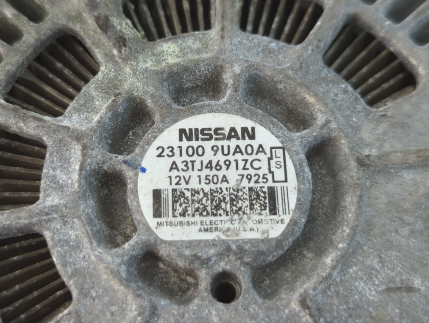 2017-2020 Infiniti Qx60 Alternator Replacement Generator Charging Assembly Engine OEM P/N:23100 9UA0A Fits OEM Used Auto Parts - Oemusedautoparts1.com