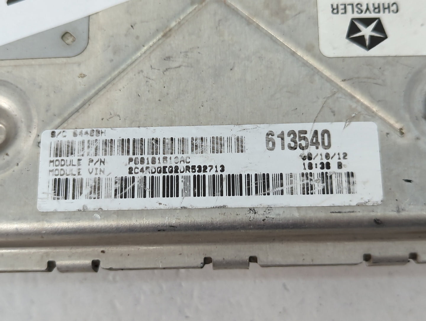2013 Dodge Caravan PCM Engine Control Computer ECU ECM PCU OEM P/N:P05150724AC Fits OEM Used Auto Parts - Oemusedautoparts1.com
