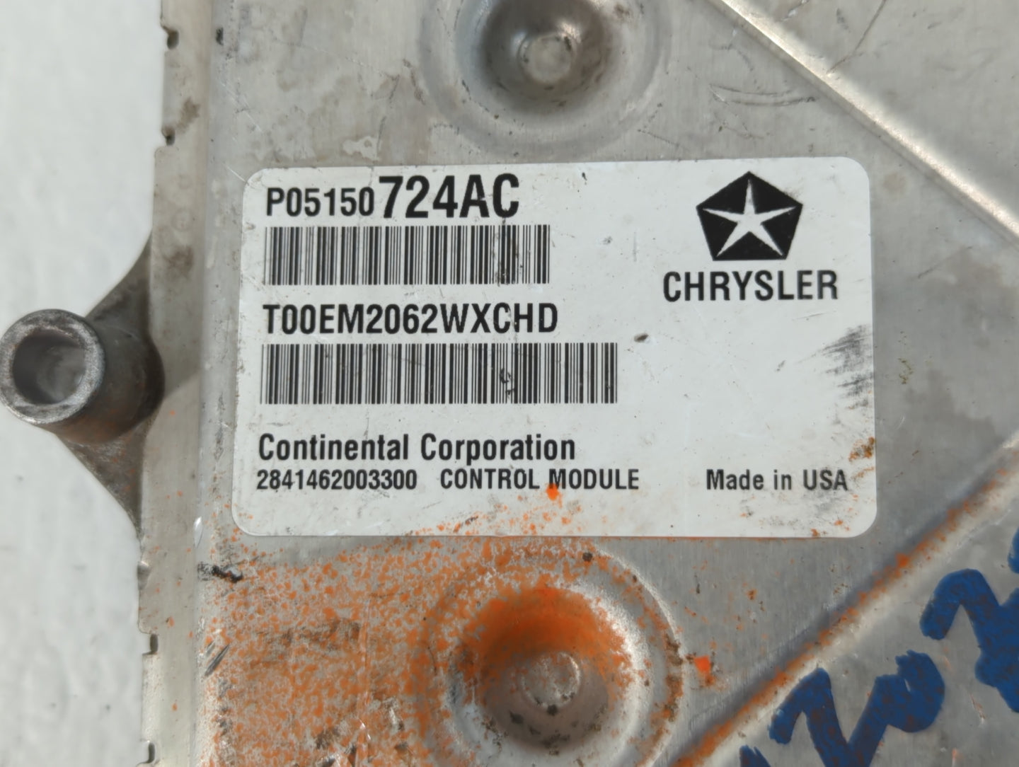 2013 Dodge Caravan PCM Engine Control Computer ECU ECM PCU OEM P/N:P05150724AC Fits OEM Used Auto Parts - Oemusedautoparts1.com