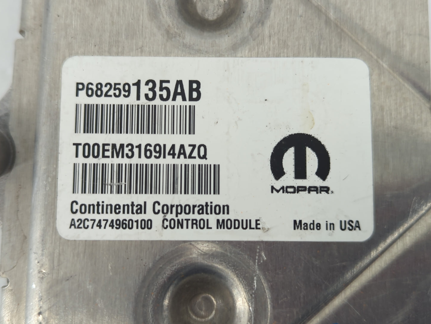 2016-2019 Dodge Journey PCM Engine Control Computer ECU ECM PCU OEM P/N:P68259135AB Fits Fits 2016 2017 2018 2019 OEM Used Auto Parts - Oemusedautoparts1.com