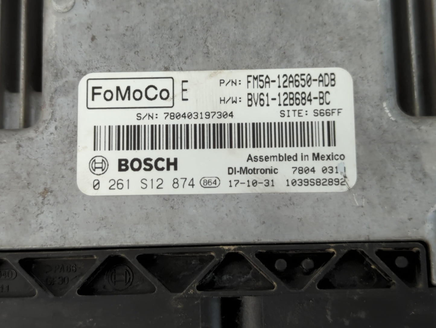 2013-2018 Ford Focus PCM Engine Control Computer ECU ECM PCU OEM P/N:BV61-12B684-BC FM5A-12A650-ADB Fits OEM Used Auto Parts - Oemusedautoparts1.com