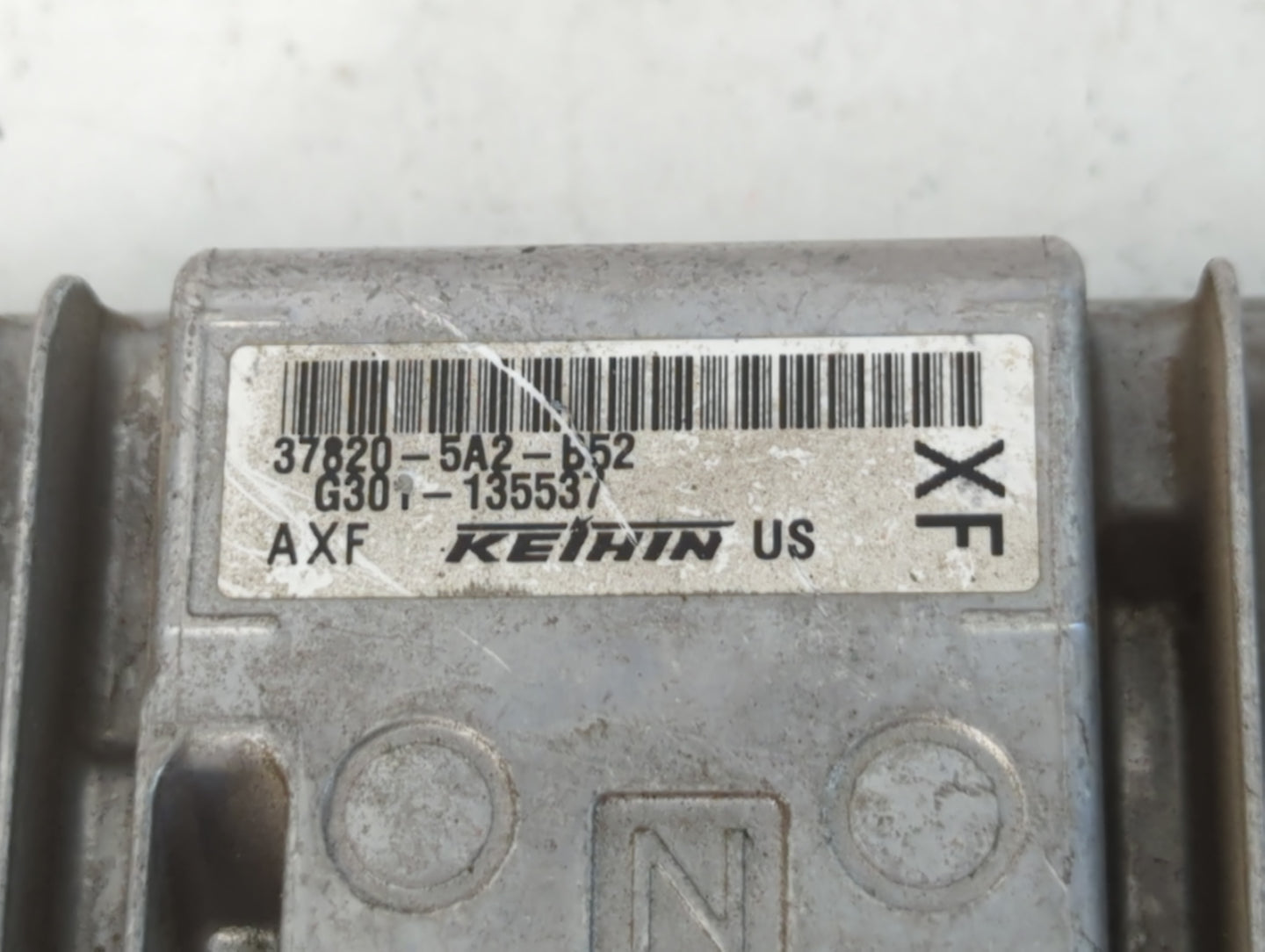 2014 Honda Accord PCM Engine Control Computer ECU ECM PCU OEM P/N:37820-5A2-B52 Fits OEM Used Auto Parts - Oemusedautoparts1.com