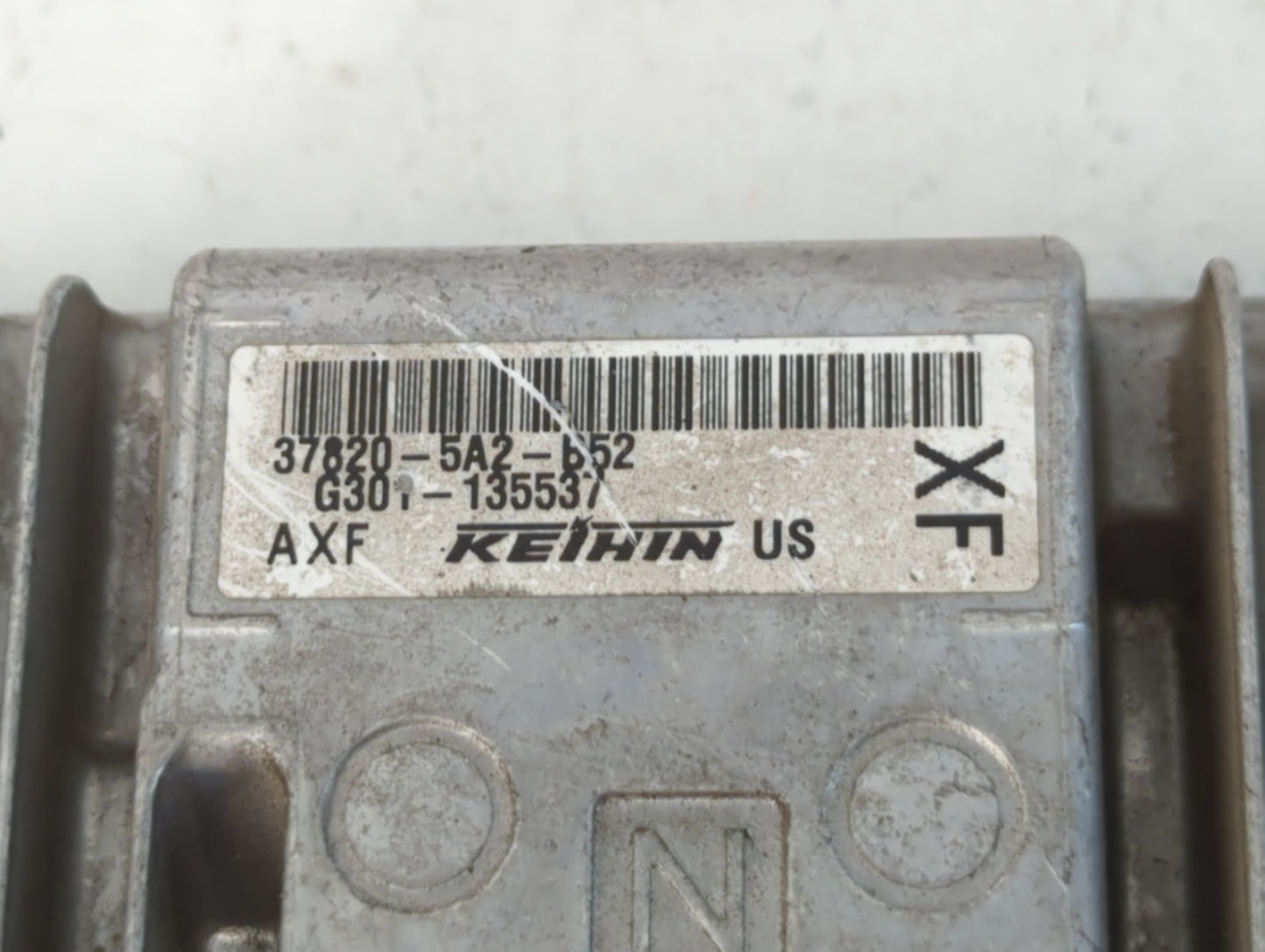 2014 Honda Accord PCM Engine Control Computer ECU ECM PCU OEM P/N:37820-5A2-B52 Fits OEM Used Auto Parts - Oemusedautoparts1.com