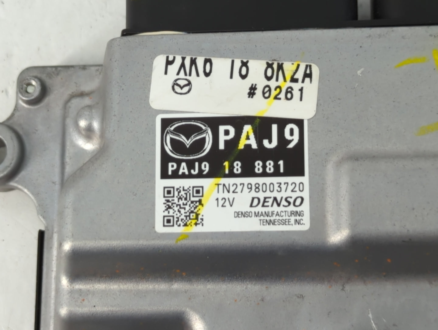 2019-2022 Mazda 3 PCM Engine Control Computer ECU ECM PCU OEM P/N:PAJ9 18 881 Fits Fits 2019 2020 2021 2022 OEM Used Auto Parts - Oemusedautoparts1.com