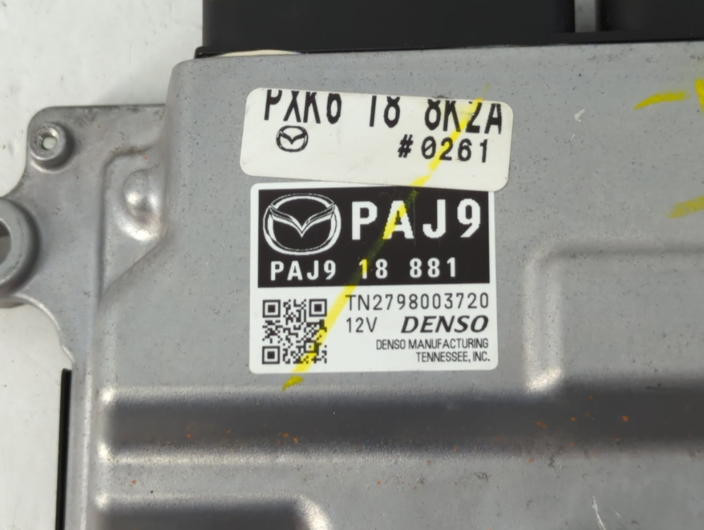 2019-2022 Mazda 3 PCM Engine Control Computer ECU ECM PCU OEM P/N:PAJ9 18 881 Fits Fits 2019 2020 2021 2022 OEM Used Auto Parts - Oemusedautoparts1.com
