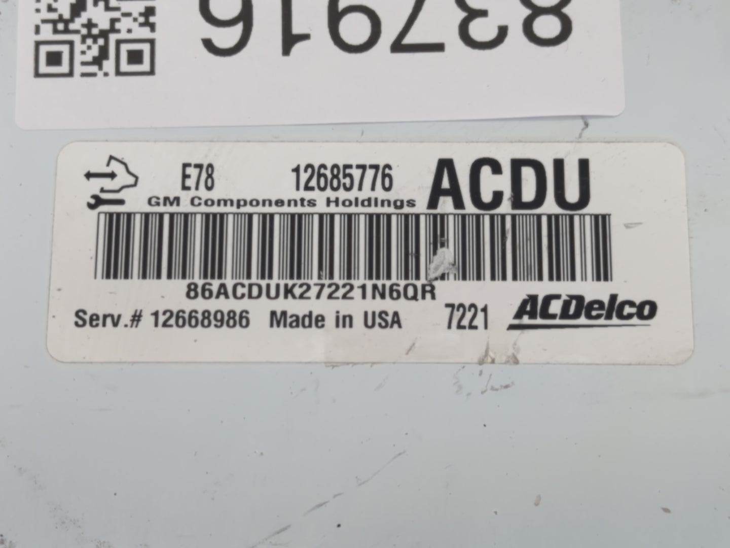 2017-2021 Buick Encore PCM Engine Control Computer ECU ECM PCU OEM P/N:E78 12685776 12685776 Fits Fits 2017 2018 2019 2020 2021 OEM Used Auto Parts - Oemusedautoparts1.com