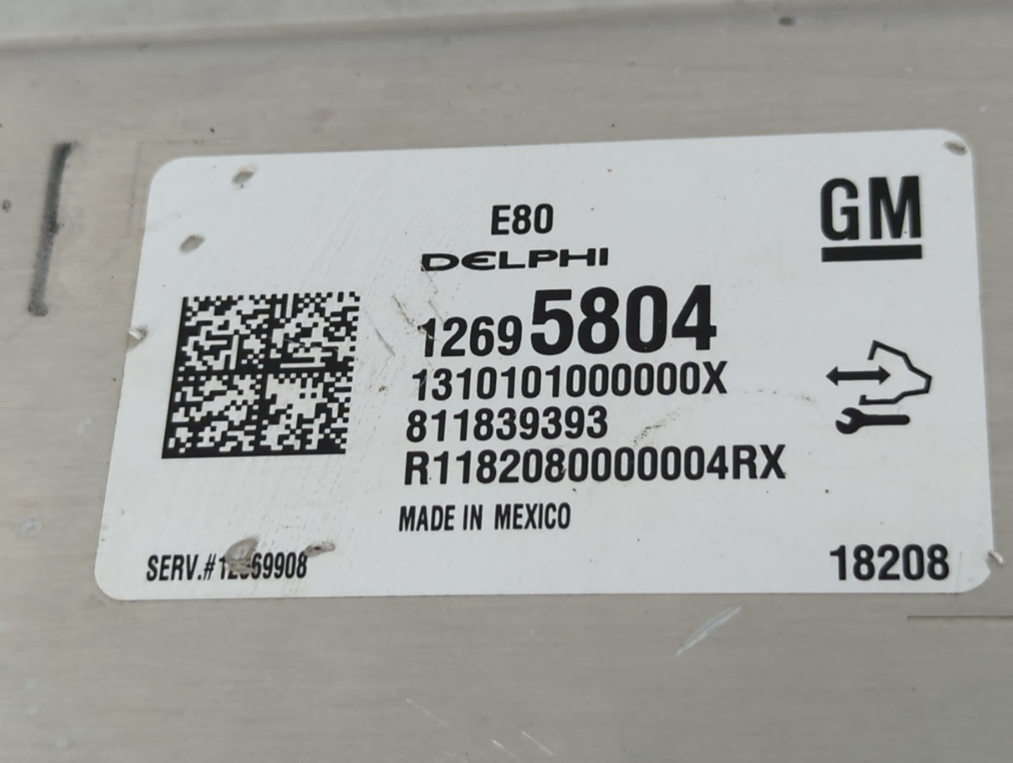 2017-2021 Gmc Acadia PCM Engine Control Computer ECU ECM PCU OEM P/N:12695804 Fits Fits 2017 2018 2019 2020 2021 2022 OEM Used Auto Parts - Oemusedautoparts1.com