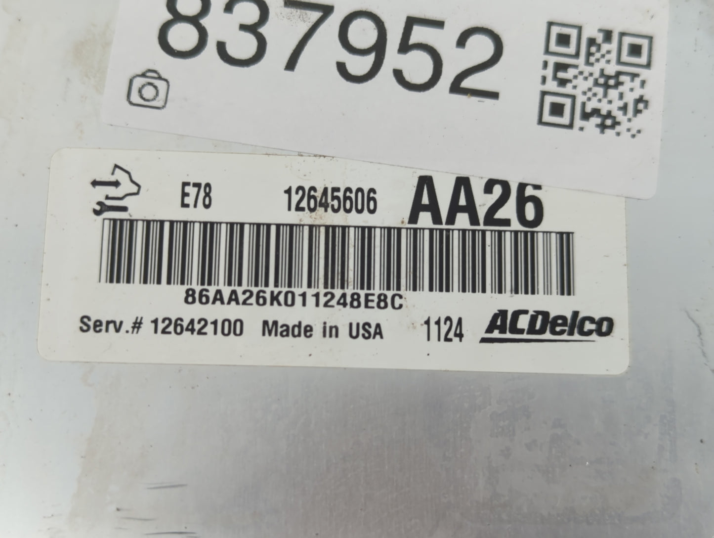 2011 Chevrolet Cruze PCM Engine Control Computer ECU ECM PCU OEM P/N:12642100 12645606 Fits OEM Used Auto Parts - Oemusedautoparts1.com