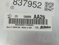 2011 Chevrolet Cruze PCM Engine Control Computer ECU ECM PCU OEM P/N:12642100 12645606 Fits OEM Used Auto Parts - Oemusedautoparts1.com