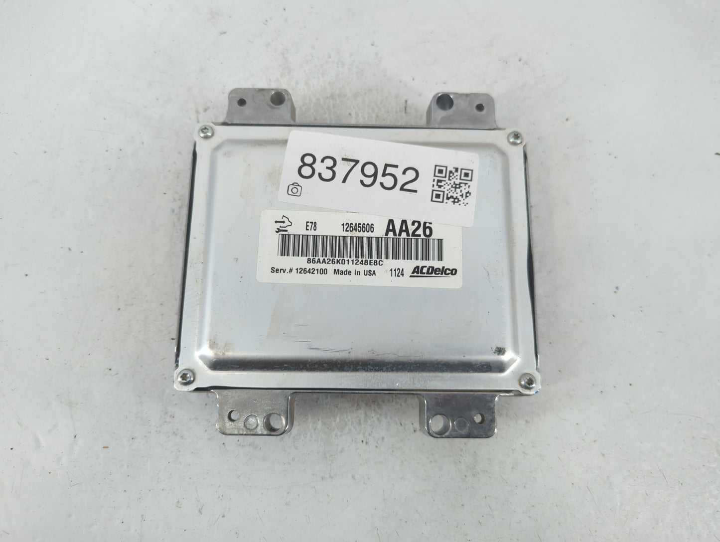 2011 Chevrolet Cruze PCM Engine Control Computer ECU ECM PCU OEM P/N:12642100 12645606 Fits OEM Used Auto Parts - Oemusedautoparts1.com