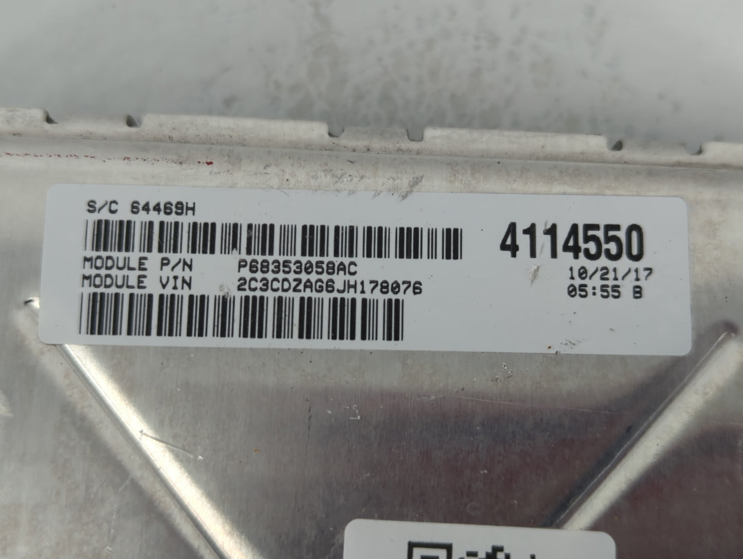 2018-2019 Dodge Challenger PCM Engine Control Computer ECU ECM PCU OEM P/N:P68330904AA Fits Fits 2018 2019 OEM Used Auto Parts - Oemusedautoparts1.com