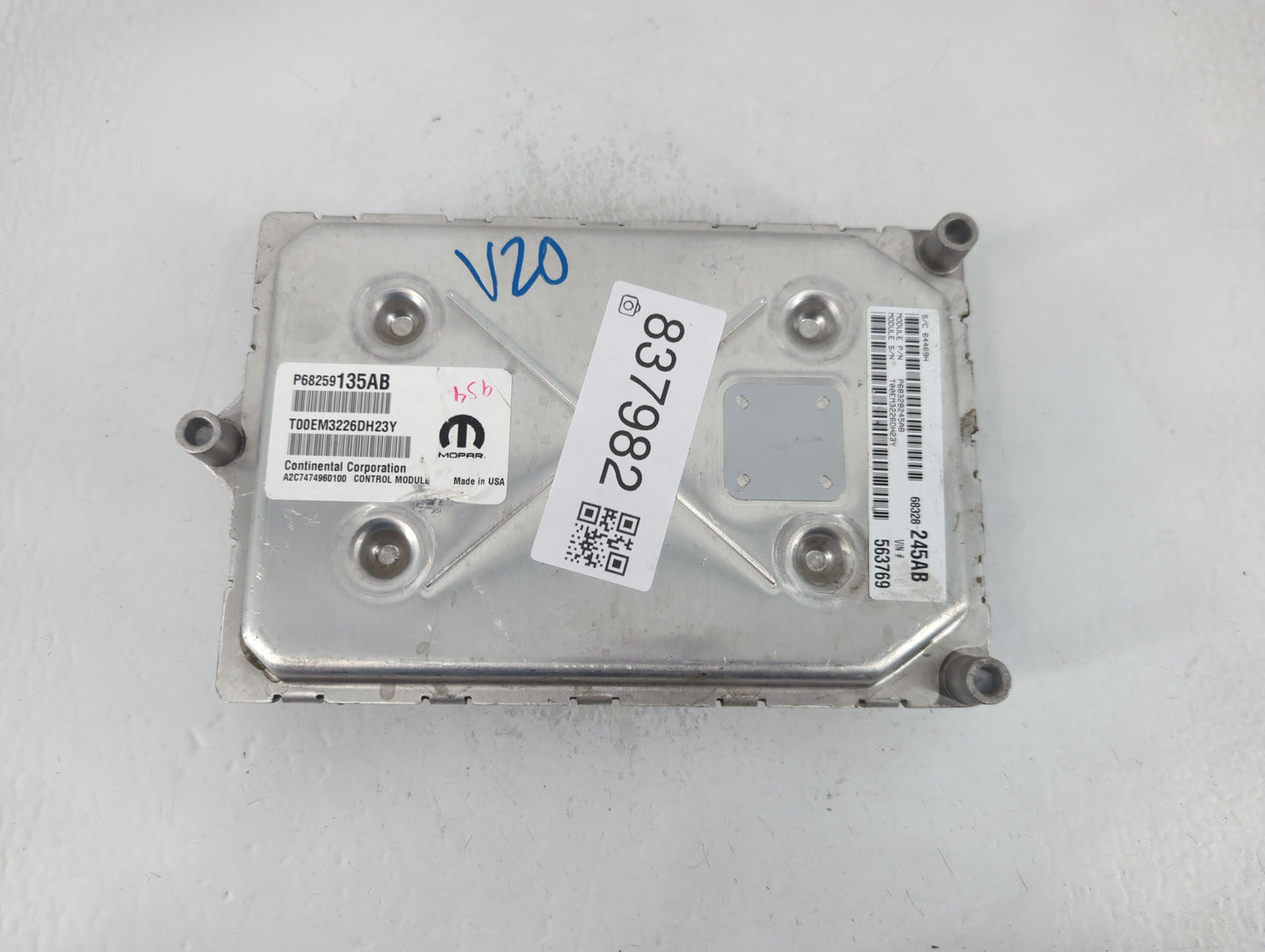 2016-2019 Dodge Journey PCM Engine Control Computer ECU ECM PCU OEM P/N:P68259135AB Fits Fits 2016 2017 2018 2019 OEM Used Auto Parts - Oemusedautoparts1.com