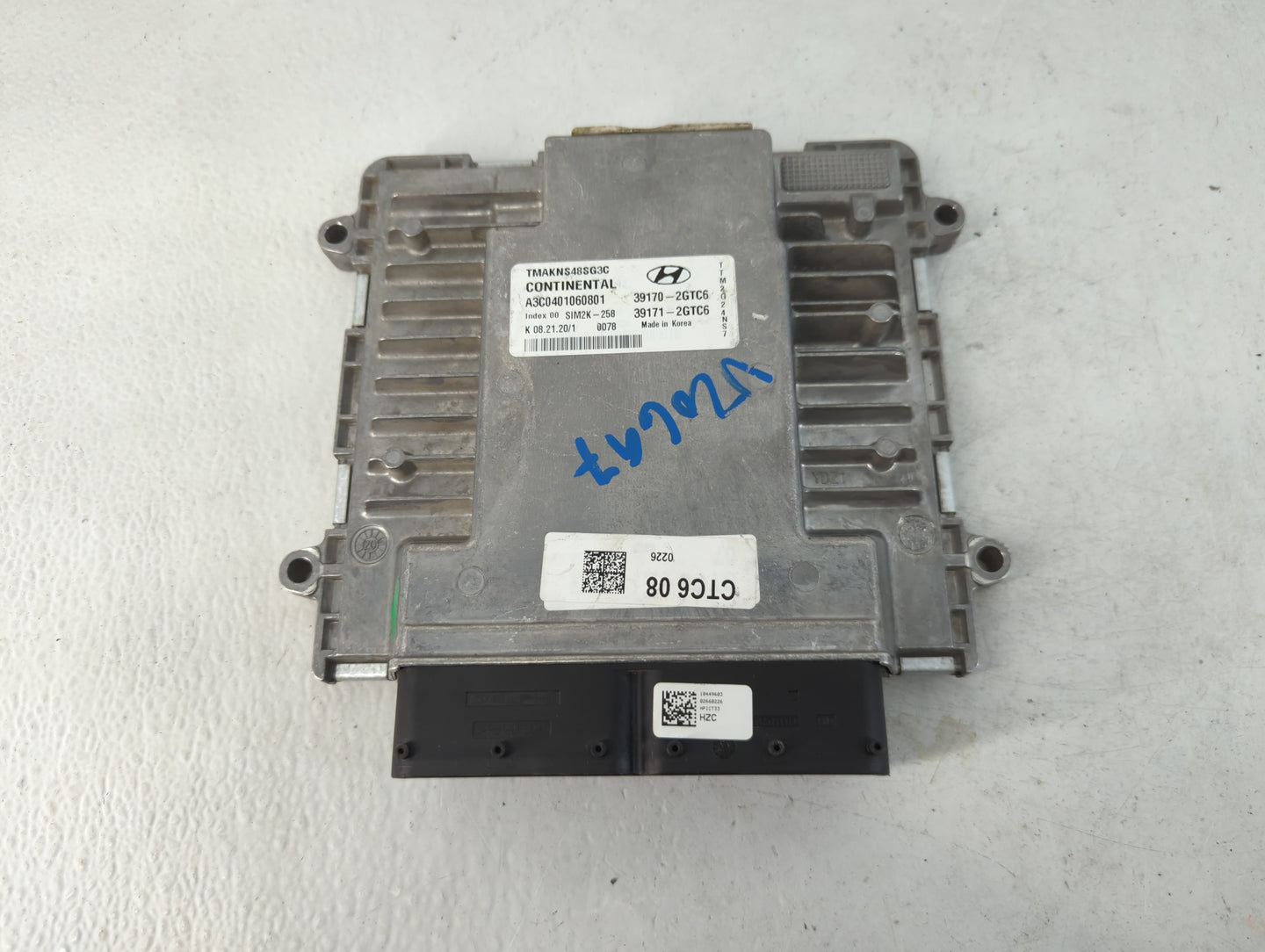 2020 Hyundai Santa Fe PCM Engine Control Computer ECU ECM PCU OEM P/N:39170-2GTC6 Fits OEM Used Auto Parts - Oemusedautoparts1.com