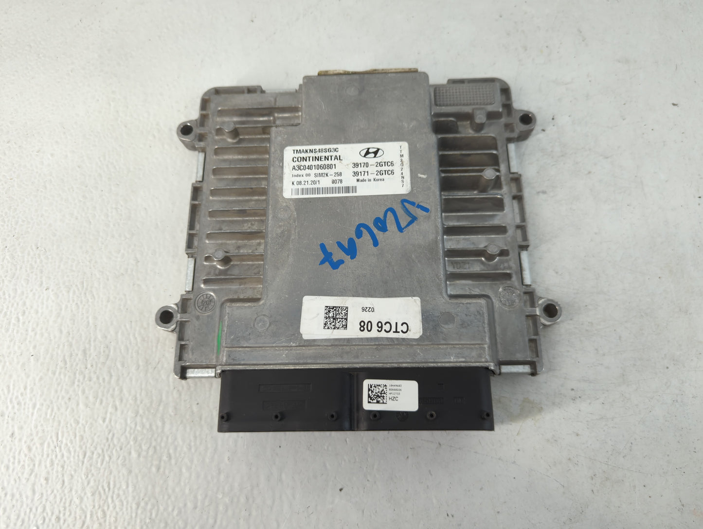 2020 Hyundai Santa Fe PCM Engine Control Computer ECU ECM PCU OEM P/N:39170-2GTC6 Fits OEM Used Auto Parts - Oemusedautoparts1.com