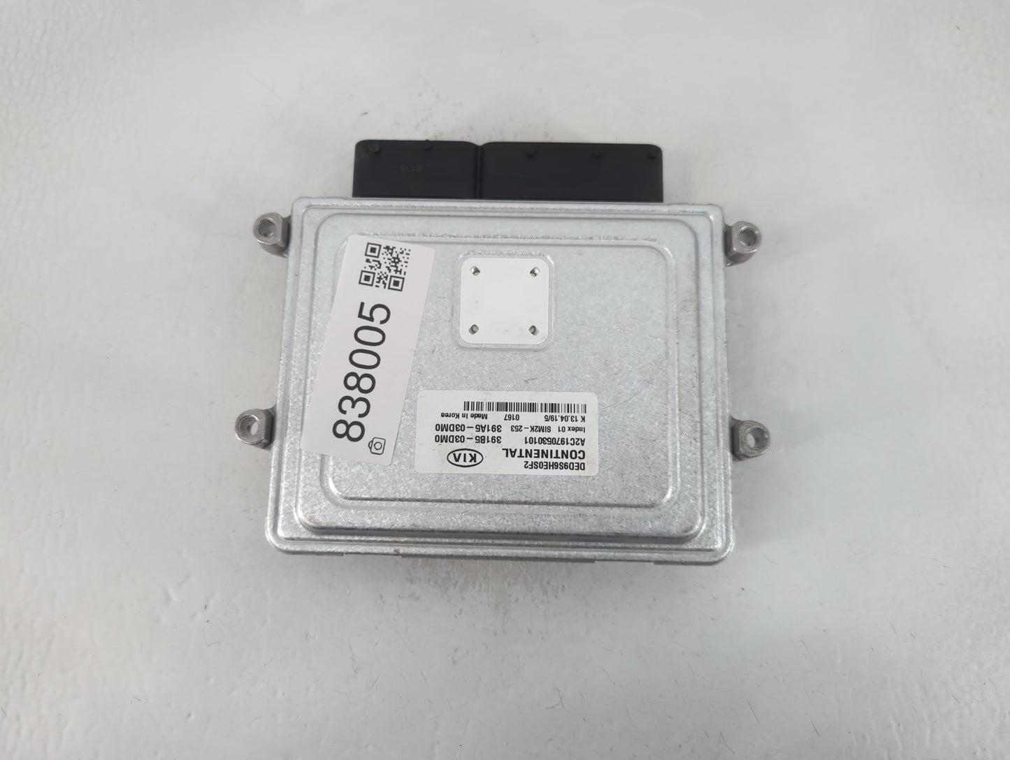 2019-2020 Kia Niro PCM Engine Control Computer ECU ECM PCU OEM P/N:391B5-03DM0 Fits Fits 2019 2020 OEM Used Auto Parts - Oemusedautoparts1.com