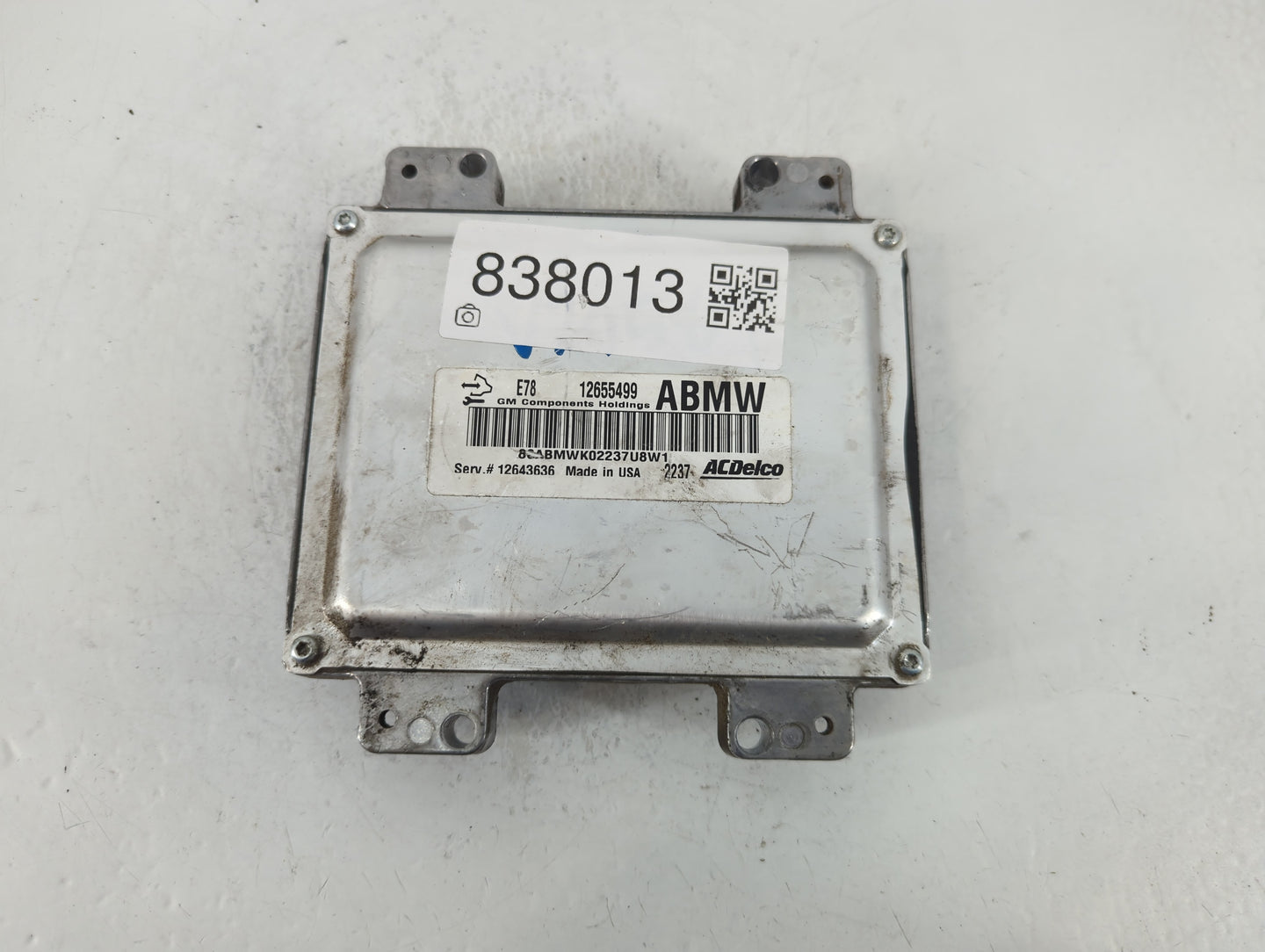 2012-2016 Chevrolet Sonic PCM Engine Control Computer ECU ECM PCU OEM P/N:12655499 Fits Fits 2011 2012 2013 2014 2015 2016 OEM Used Auto Parts - Oemusedautoparts1.com