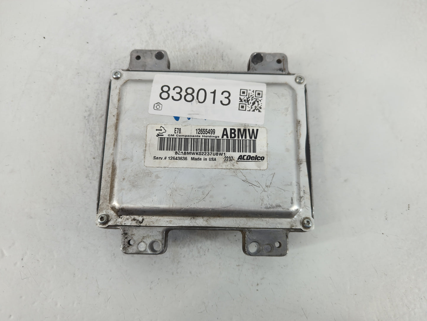 2012-2016 Chevrolet Sonic PCM Engine Control Computer ECU ECM PCU OEM P/N:12655499 Fits Fits 2011 2012 2013 2014 2015 2016 OEM Used Auto Parts - Oemusedautoparts1.com