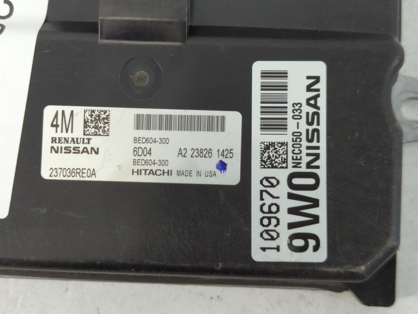 2022 Nissan Rogue PCM Engine Control Computer ECU ECM PCU OEM P/N:NEC050-035 NEC050-052, BED604-300, 237036RE0A Fits OEM Used Auto Parts - Oemusedautoparts1.com