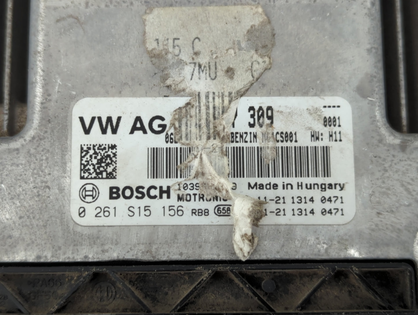2018-2019 Audi A4 PCM Engine Control Computer ECU ECM PCU OEM P/N:0 261 S15 156 Fits Fits 2018 2019 OEM Used Auto Parts - Oemusedautoparts1.com
