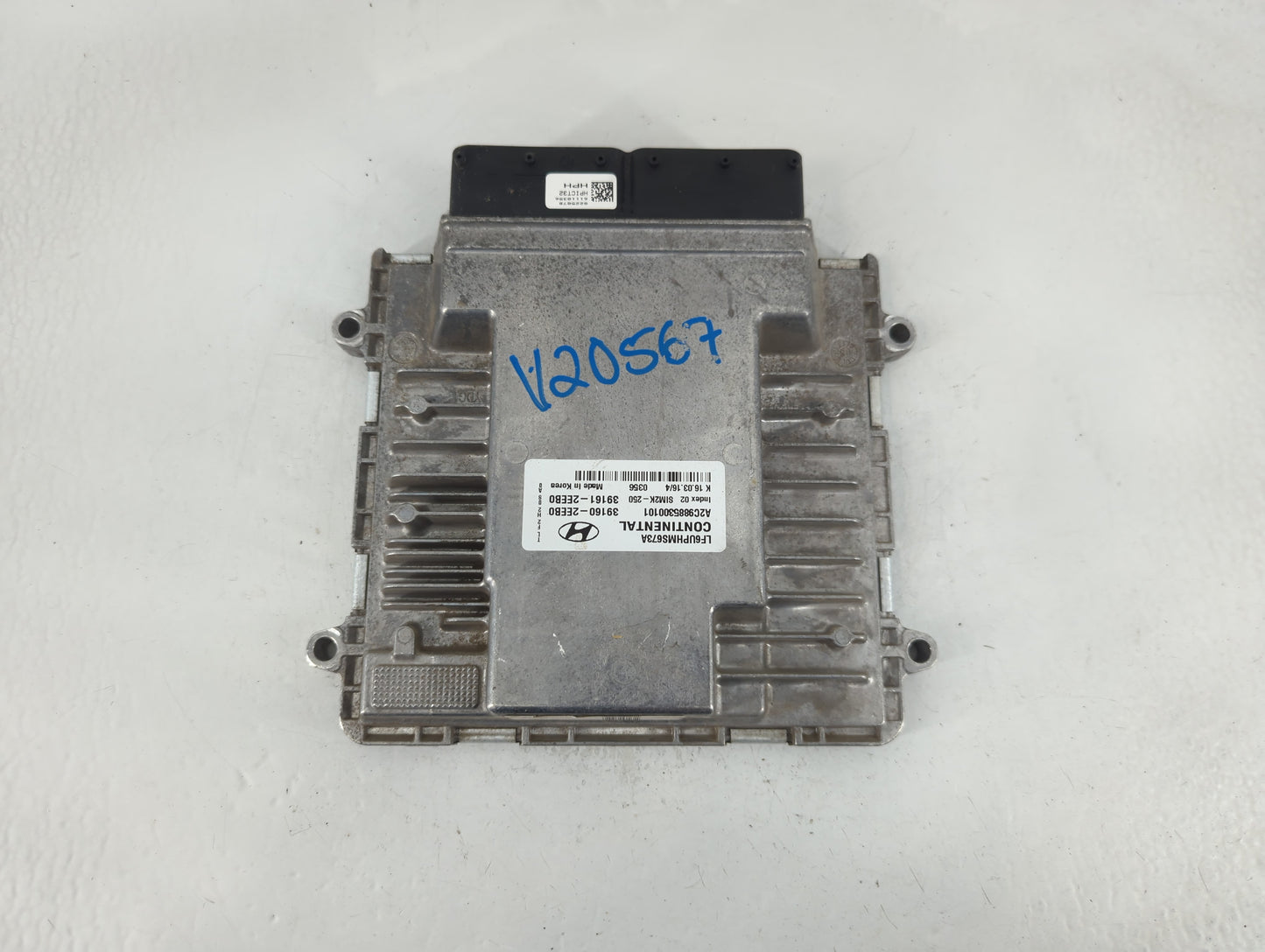 2016-2017 Hyundai Sonata PCM Engine Control Computer ECU ECM PCU OEM P/N:39160-2EEB0 Fits Fits 2016 2017 OEM Used Auto Parts - Oemusedautoparts1.com