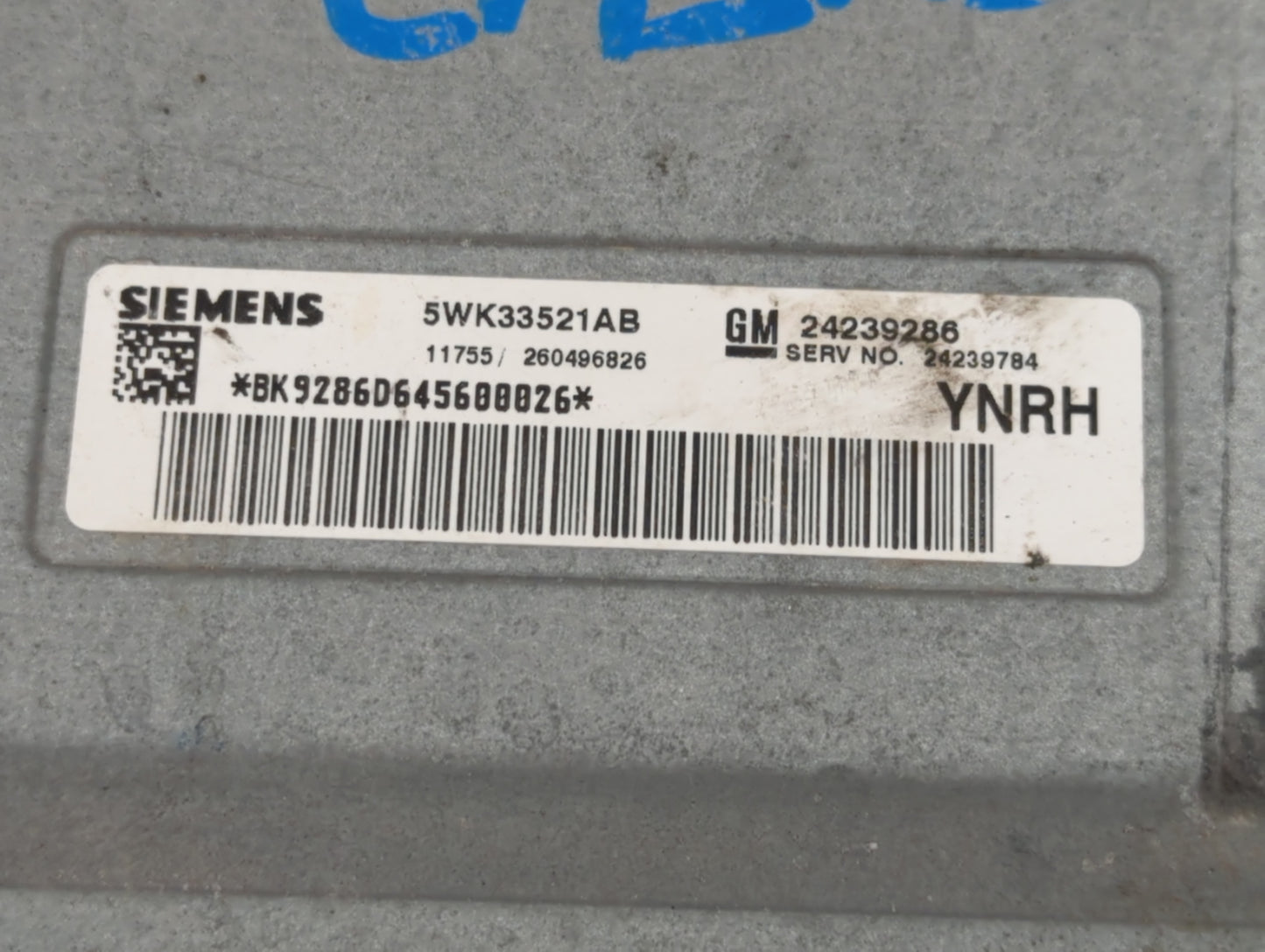 2004-2007 Cadillac Cts PCM Engine Control Computer ECU ECM PCU OEM P/N:24239286 Fits Fits 2004 2005 2006 2007 2008 OEM Used Auto Parts - Oemusedautoparts1.com
