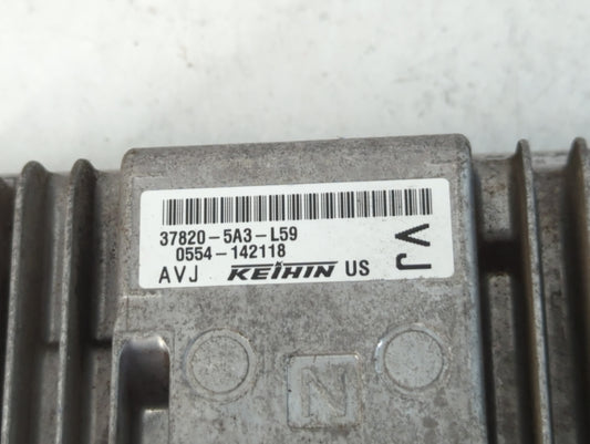 2013 Honda Accord PCM Engine Control Computer ECU ECM PCU OEM P/N:37820-5A3-L59 Fits OEM Used Auto Parts