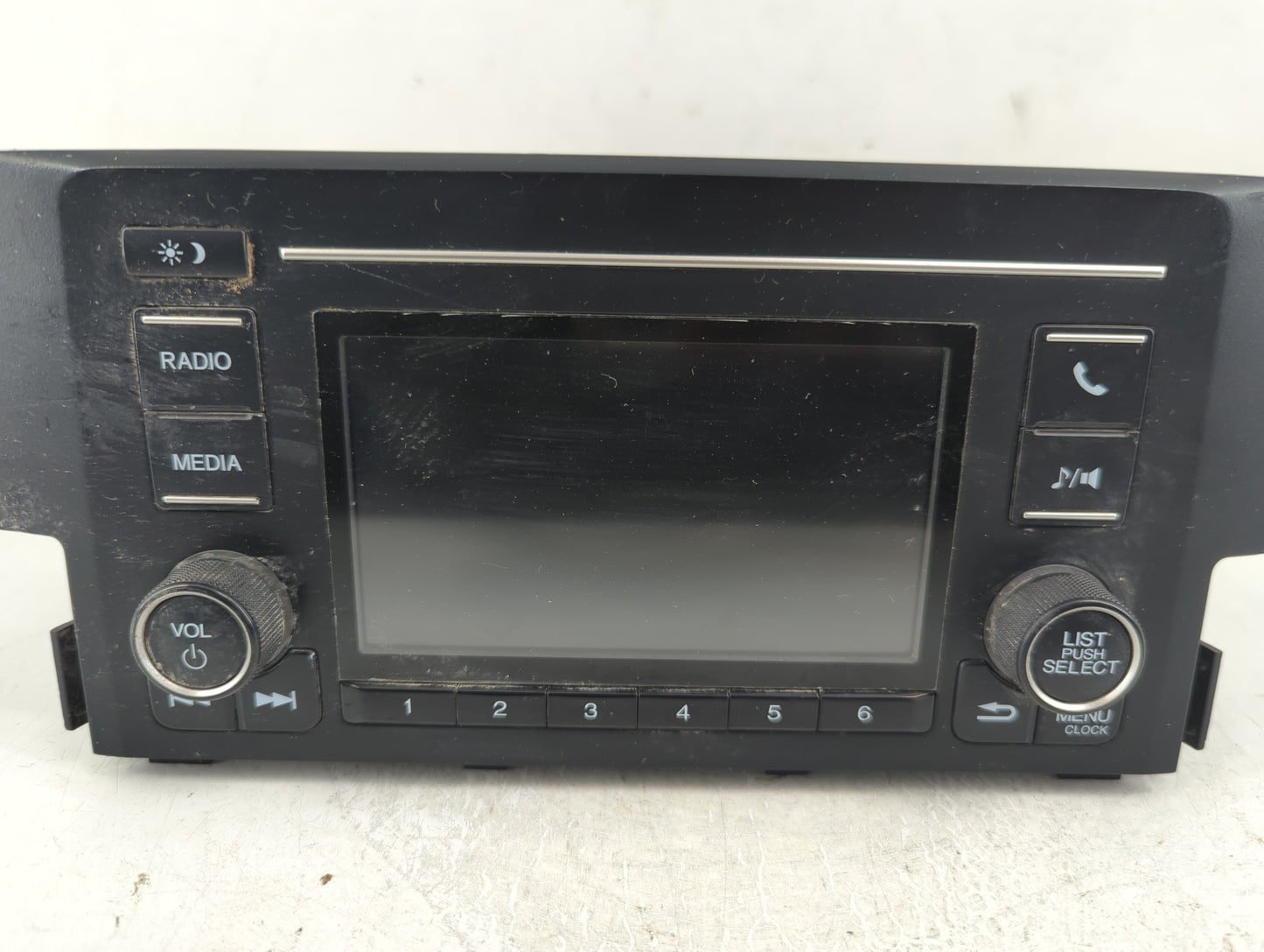 2016-2018 Honda Civic Radio AM FM Cd Player Receiver Replacement P/N:39100-TBG-A11 Fits Fits 2016 2017 2018 OEM Used Auto Parts - Oemusedautoparts1.com