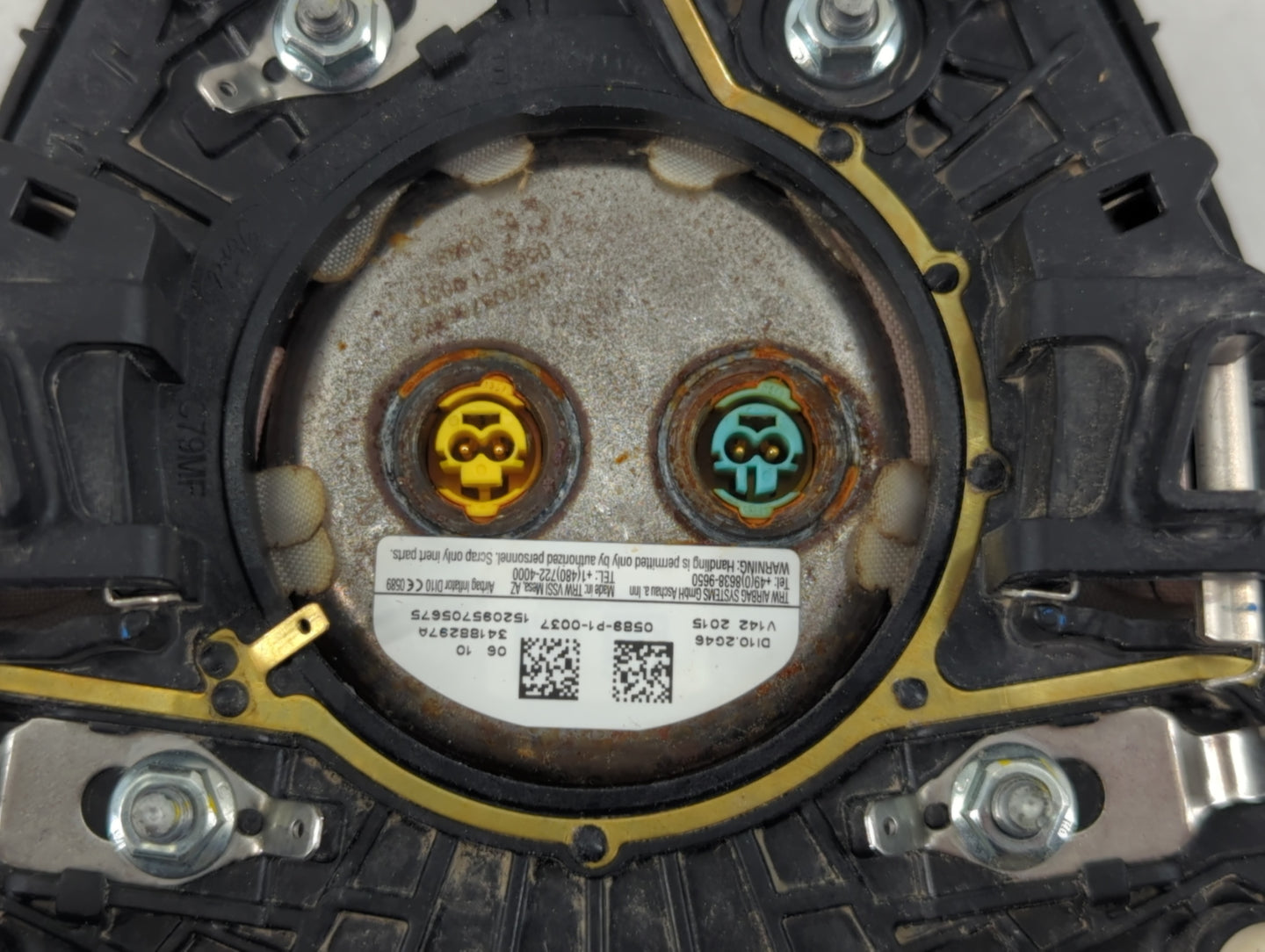 2014-2018 Ford Focus Air Bag Driver Left Steering Wheel Mounted P/N:34188297A Fits Fits 2014 2015 2016 2017 2018 OEM Used Auto Parts - Oemusedautoparts1.com