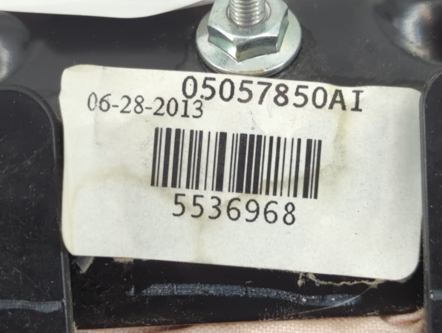 2013 Dodge Caravan Air Bag Driver Left Knee OEM P/N:05057850AI Fits Fits 2014 2015 2016 2017 2018 OEM Used Auto Parts - Oemusedautoparts1.com