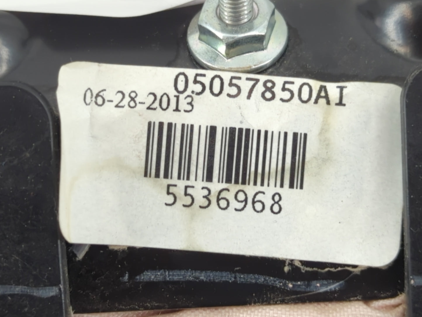 2013 Dodge Caravan Air Bag Driver Left Knee OEM P/N:05057850AI Fits Fits 2014 2015 2016 2017 2018 OEM Used Auto Parts - Oemusedautoparts1.com